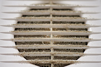 Dusty air vent indicates the need for duct cleaning in Manahawkin