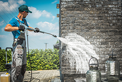 Bayville power washing professional cleaning exterior wall